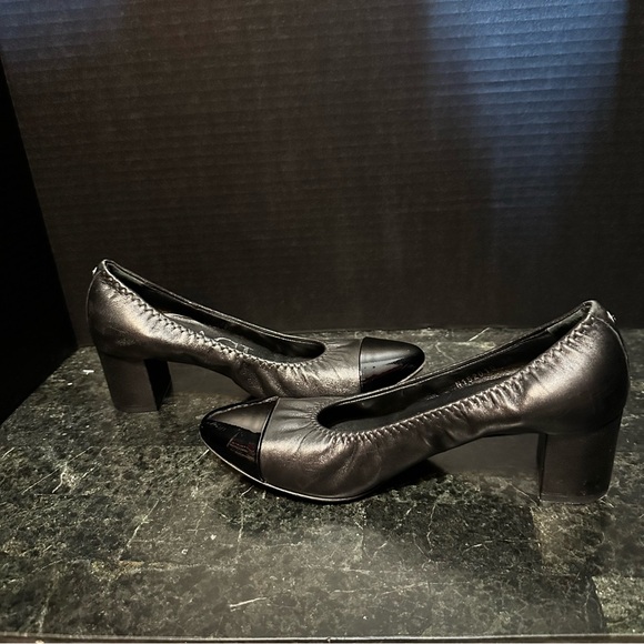 AGL Classic Cap Toe Leather Pump Heel Made In Italy $300+ Atilio Gusti Leombruni - Picture 3 of 10